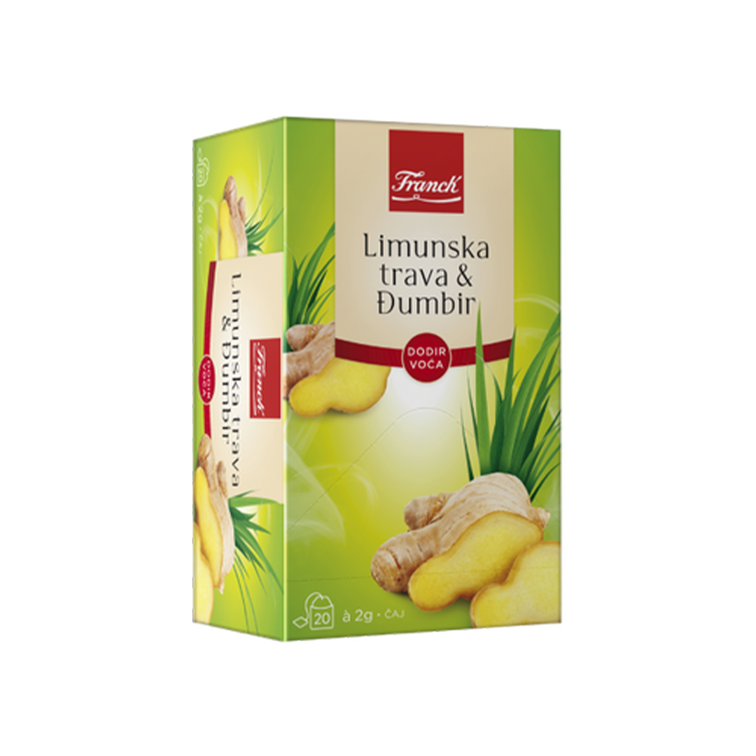 Чај од лимонска трева и ѓумбир 40гр. Франк