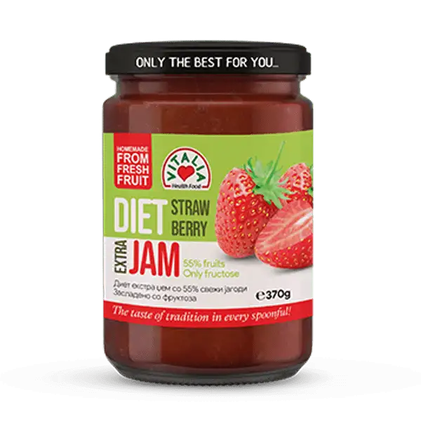  Diet strawberry jam 370g.