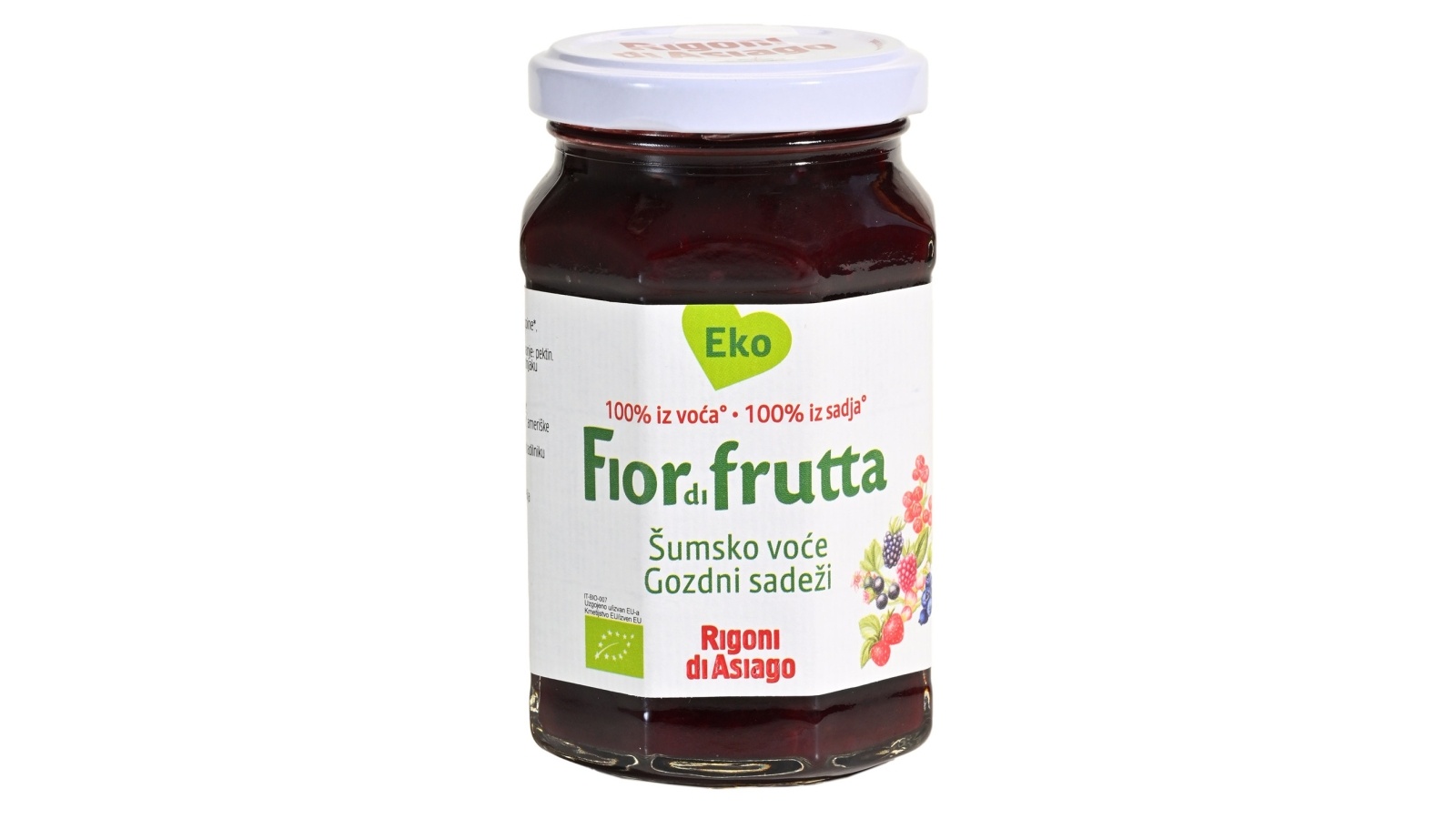  Reçel me fruta pylli Rigoni organik 250g.