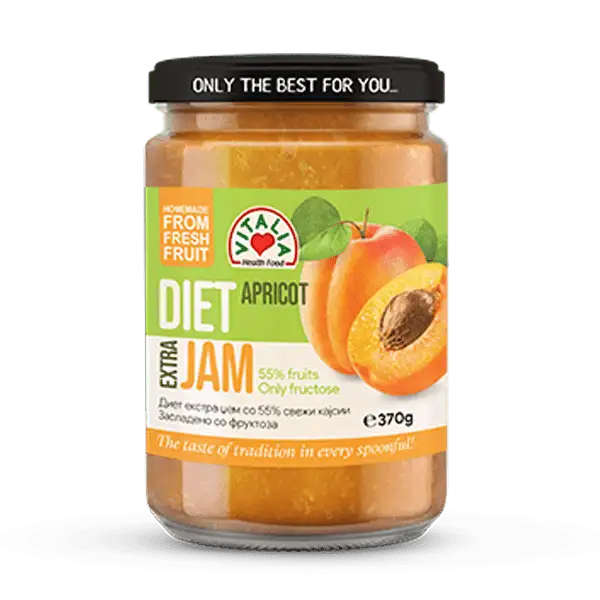  Reçel kajsie diete 370g.