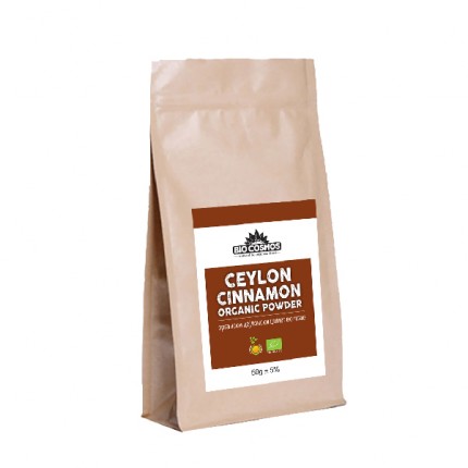 Organic Ceylon Cinnamon Powder 50g – Biokosmos
