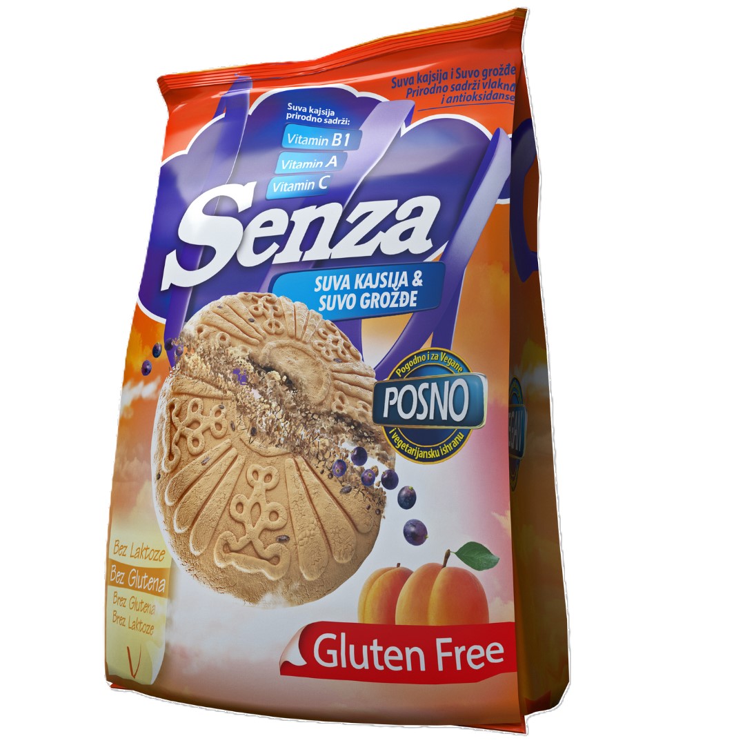 Kek me kajsi të thata dhe rrush të thatë 180 g.