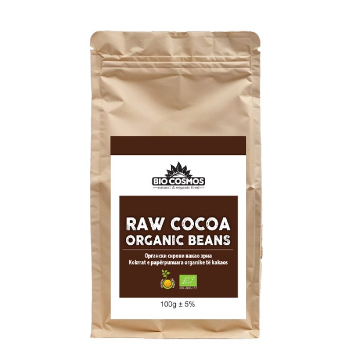  Organic cocoa beans 100g.