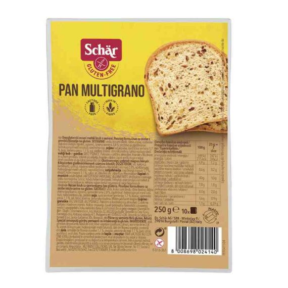  Bukë shumëkokrrash pa gluten 250g.